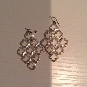 Stella and dot earrings silver
